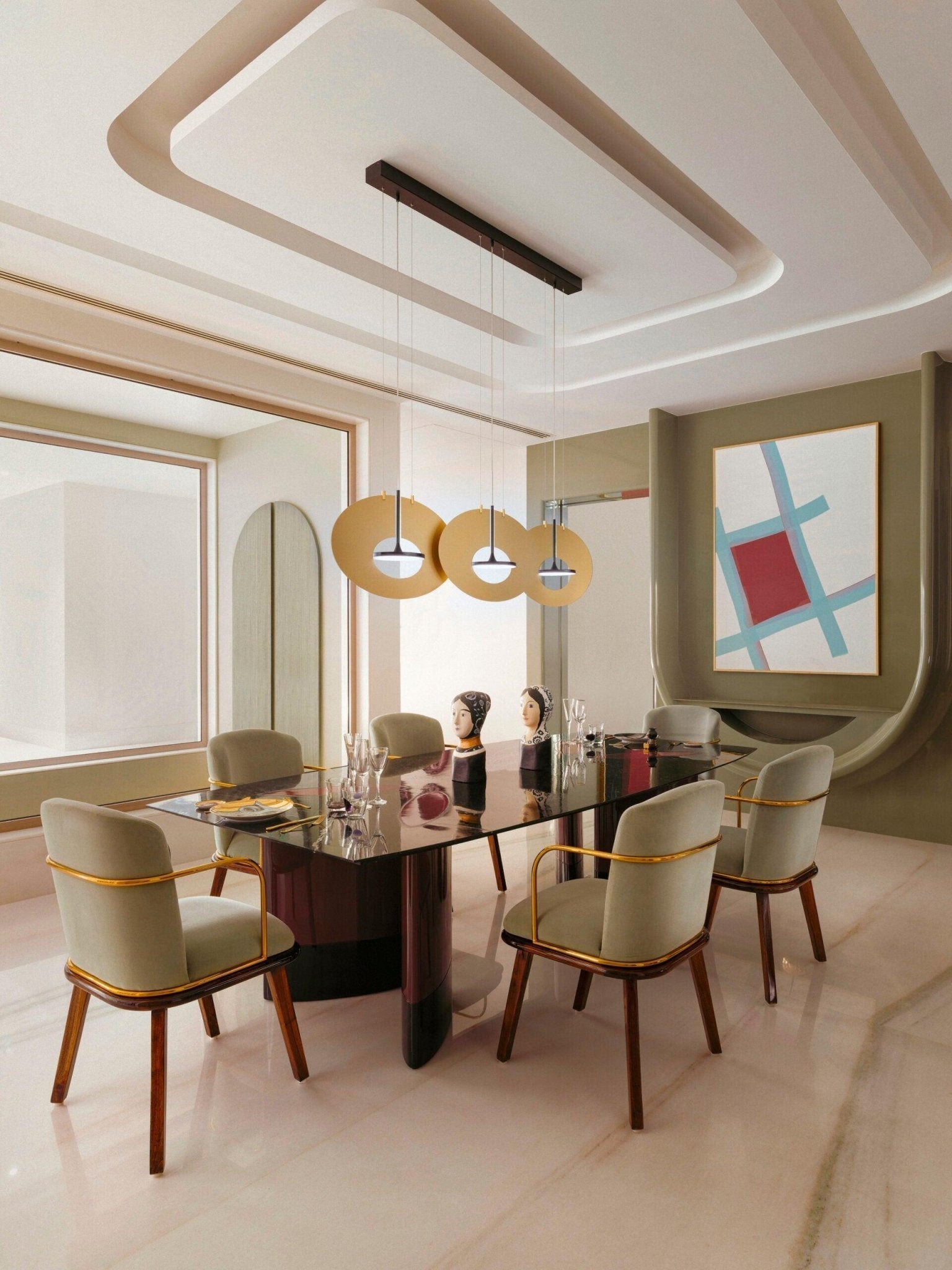Sirixy Pendant Lamp Oval Ring Geometric