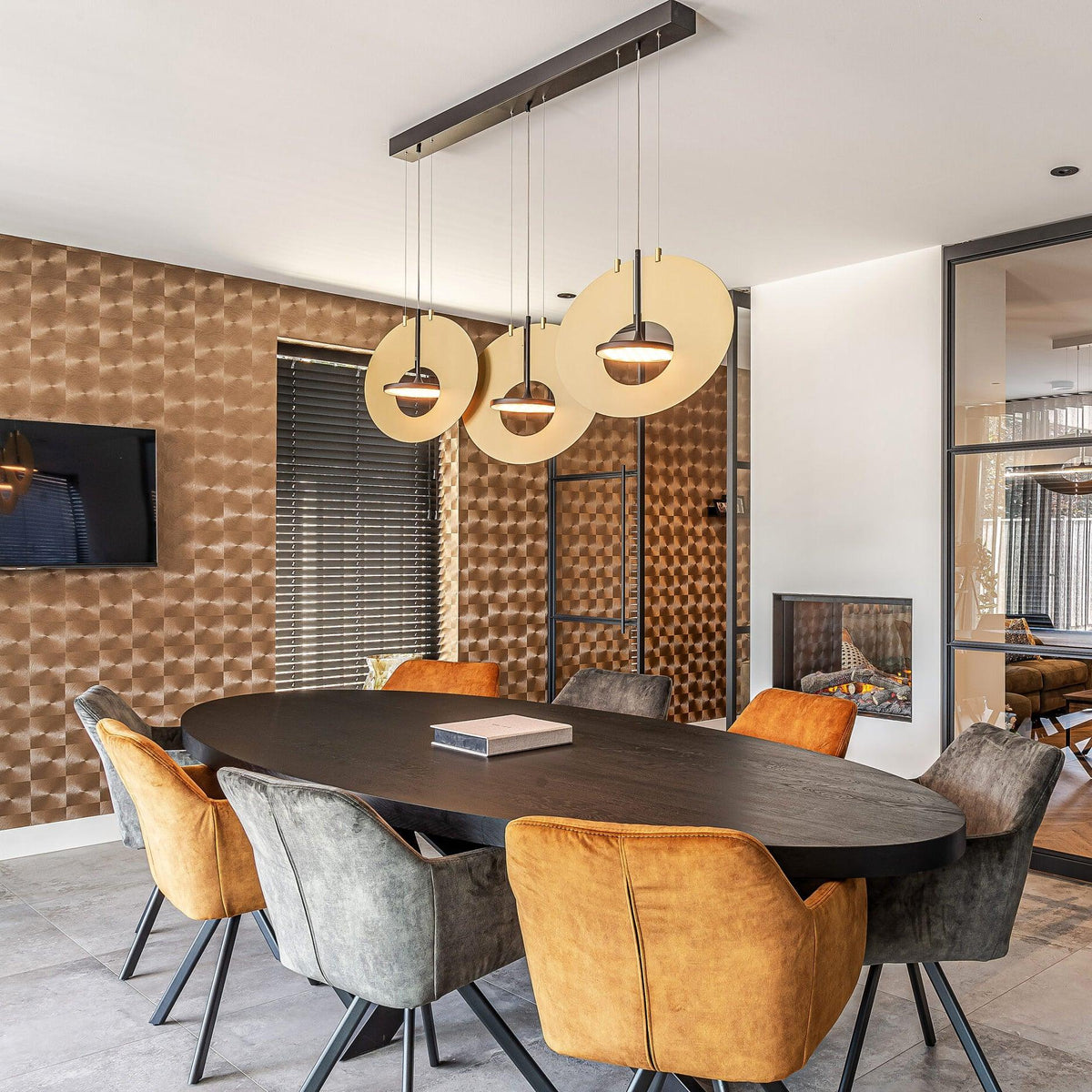 Sirixy Pendant Lamp Oval Ring Geometric