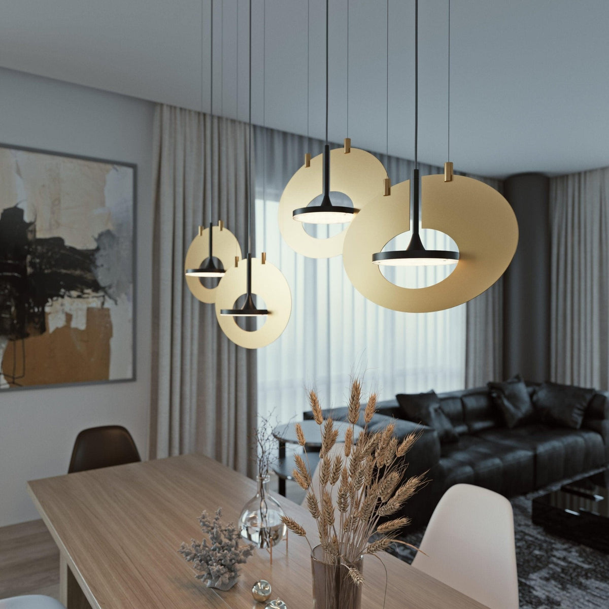 Sirixy Pendant Lamp Oval Ring Geometric
