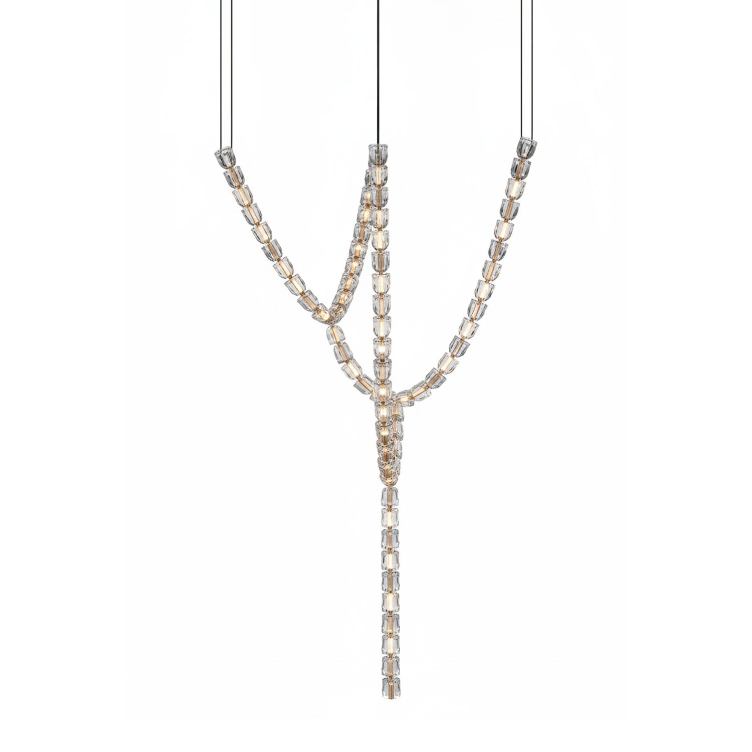 Nexus Gold  Crystal Chandelier