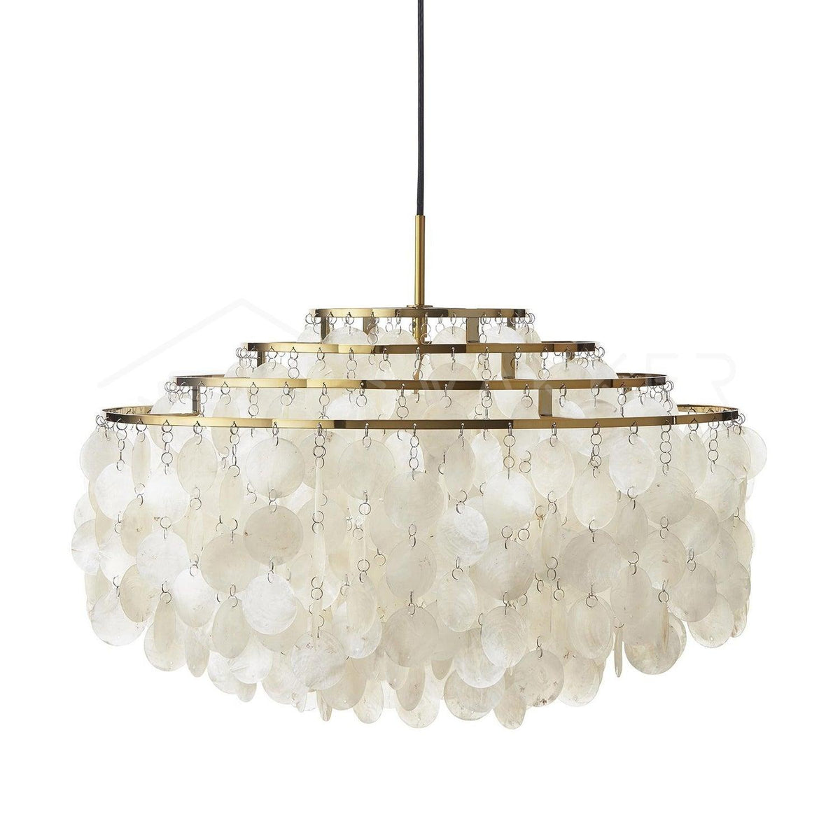 Rivena Pendant Lamp Round Shell Ring