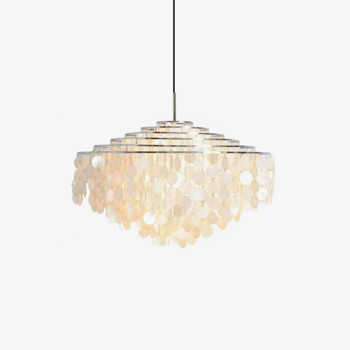 Rivena Pendant Lamp Round Shell Ring