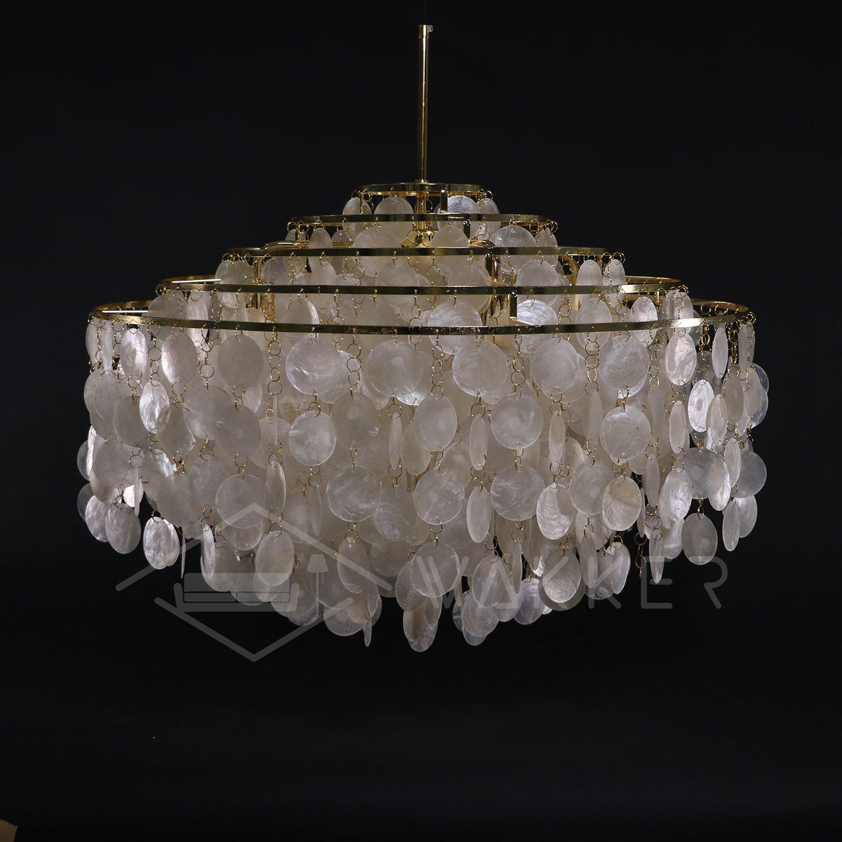 Rivena Pendant Lamp Round Shell Ring