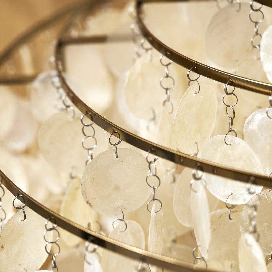 Rivena Pendant Lamp Round Shell Ring