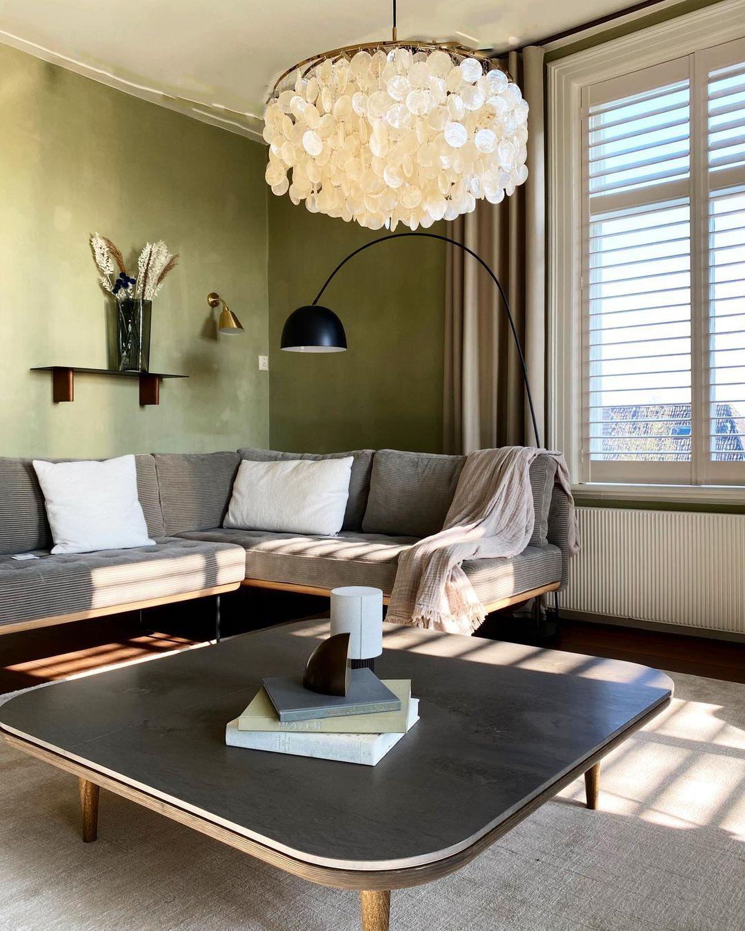 Rivena Pendant Lamp Round Shell Ring