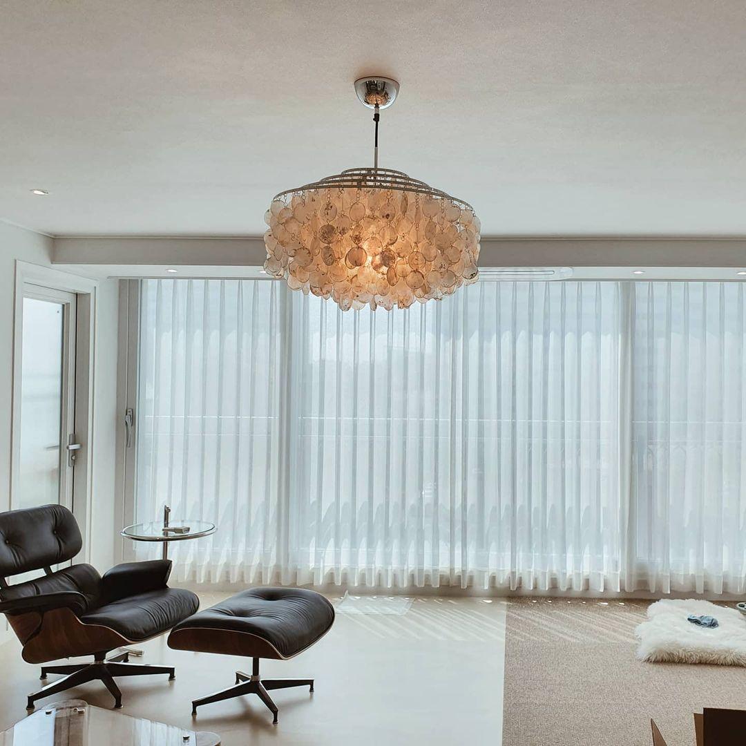 Rivena Pendant Lamp Round Shell Ring
