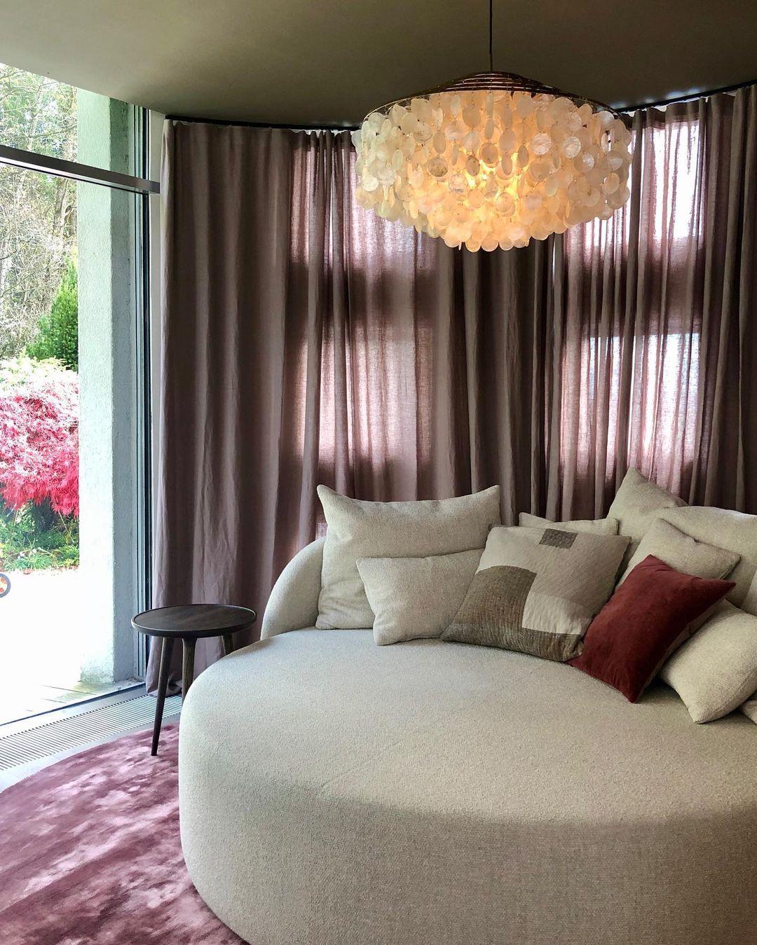 Rivena Pendant Lamp Round Shell Ring