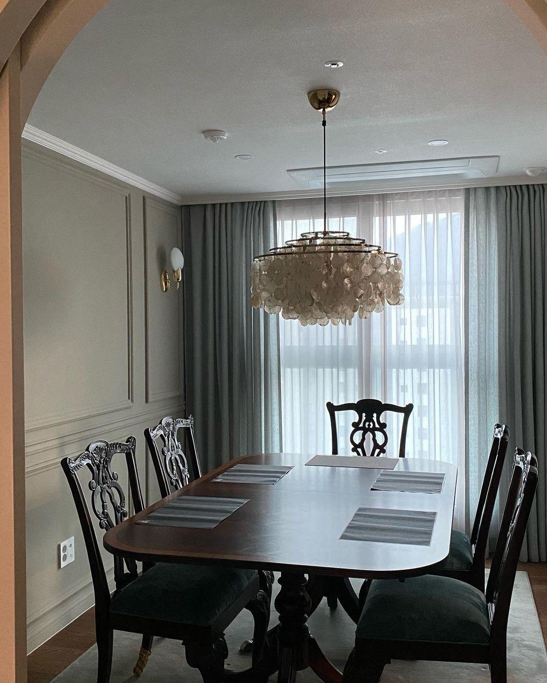Rivena Pendant Lamp Round Shell Ring