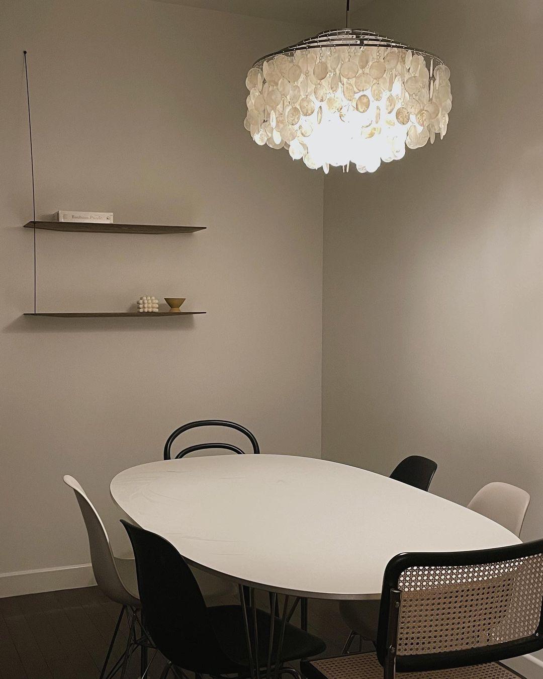Rivena Pendant Lamp Round Shell Ring