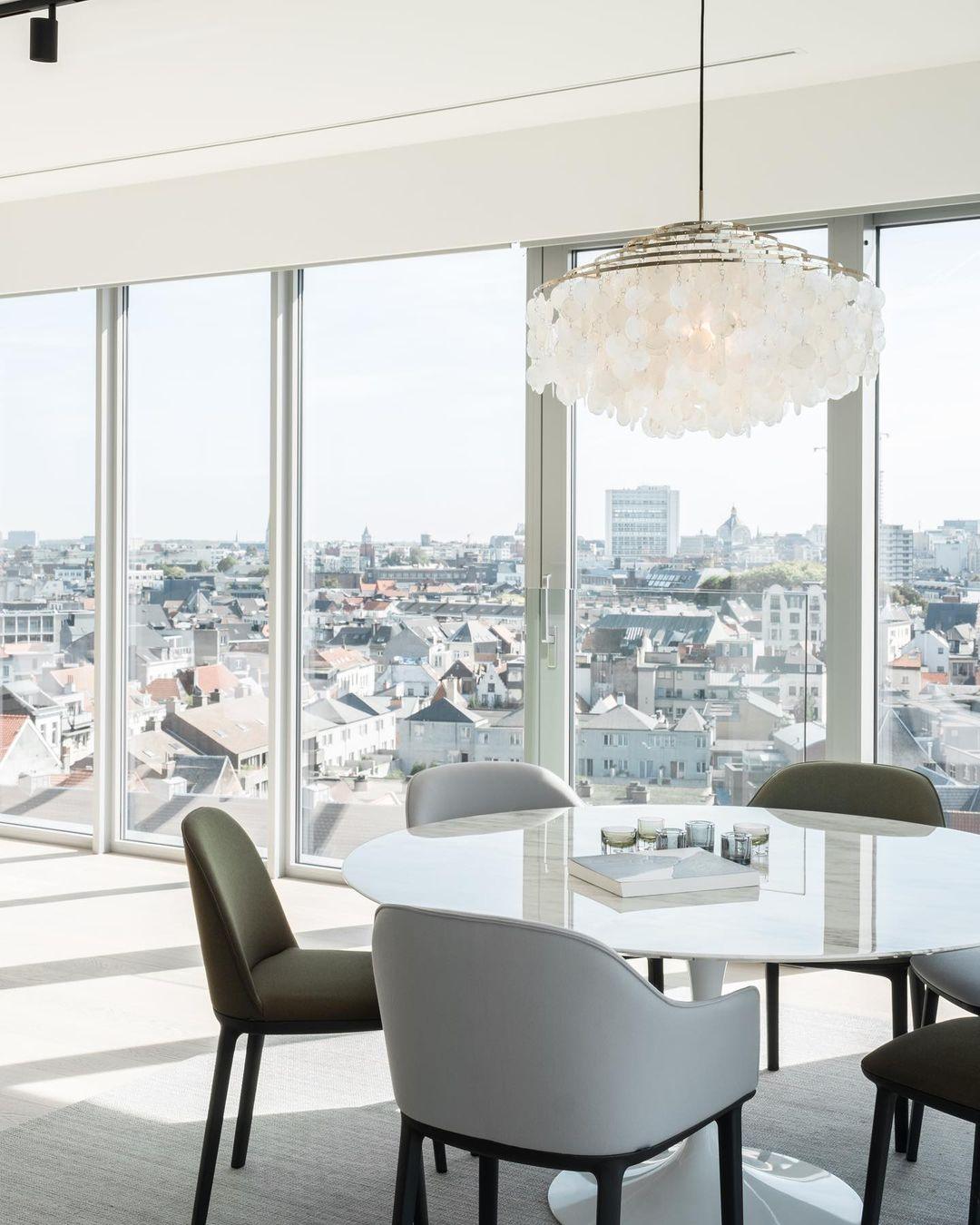 Rivena Pendant Lamp Round Shell Ring