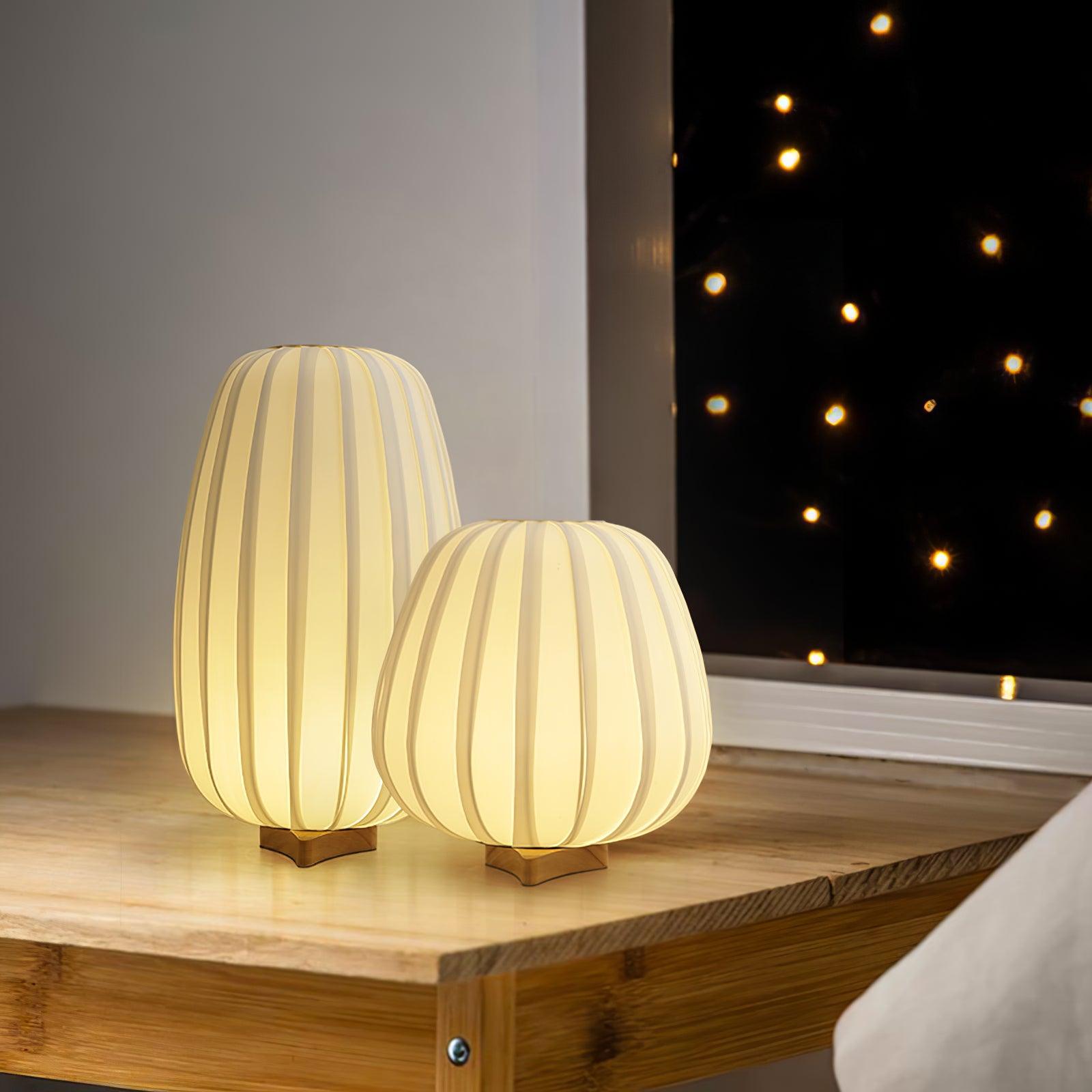 Solisuce Fabric Minimalist Table Lamp - Neutral Decor