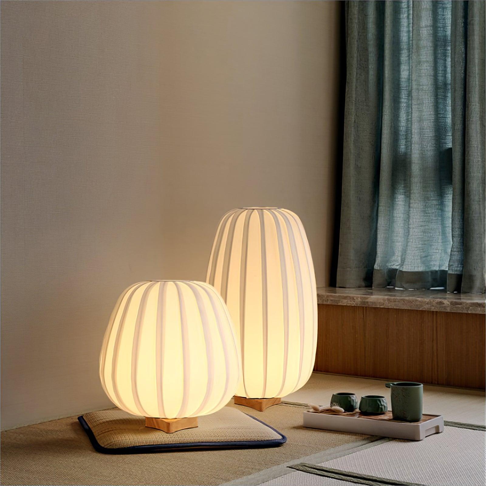 Solisuce Fabric Minimalist Table Lamp - Neutral Decor