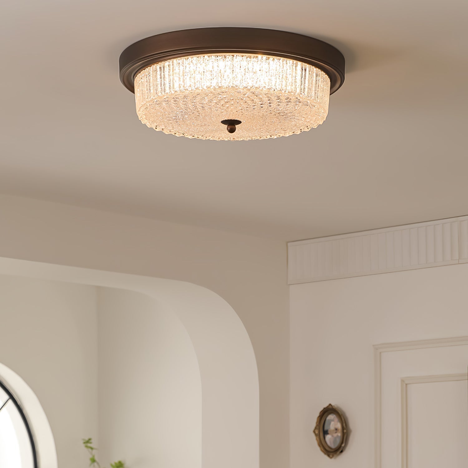 Ilsolen Nordic Art Classic Glass Ceiling Lamp
