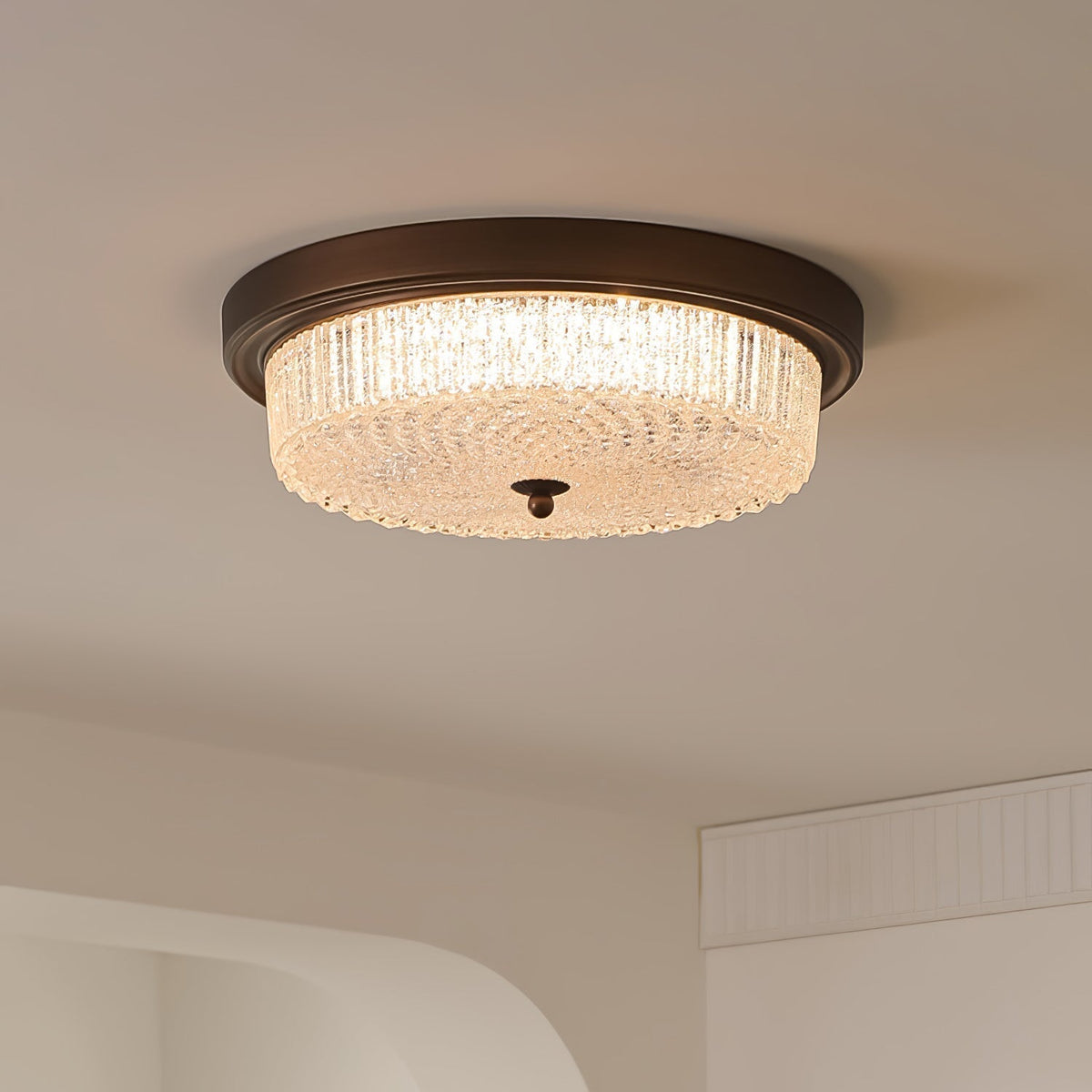 Ilsolen Nordic Art Classic Glass Ceiling Lamp