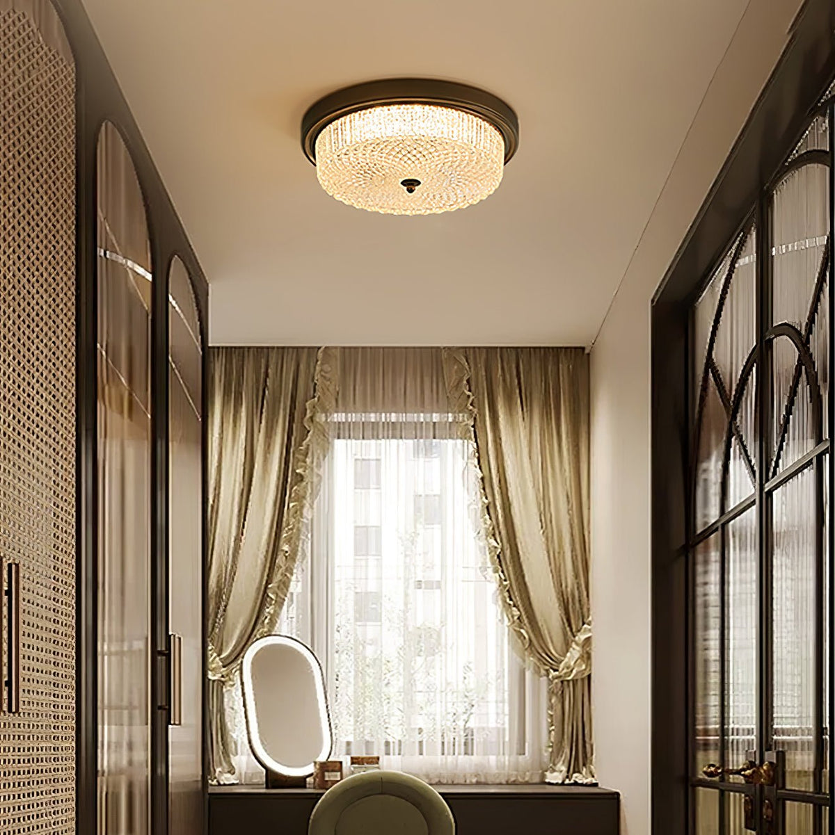 Ilsolen Nordic Art Classic Glass Ceiling Lamp
