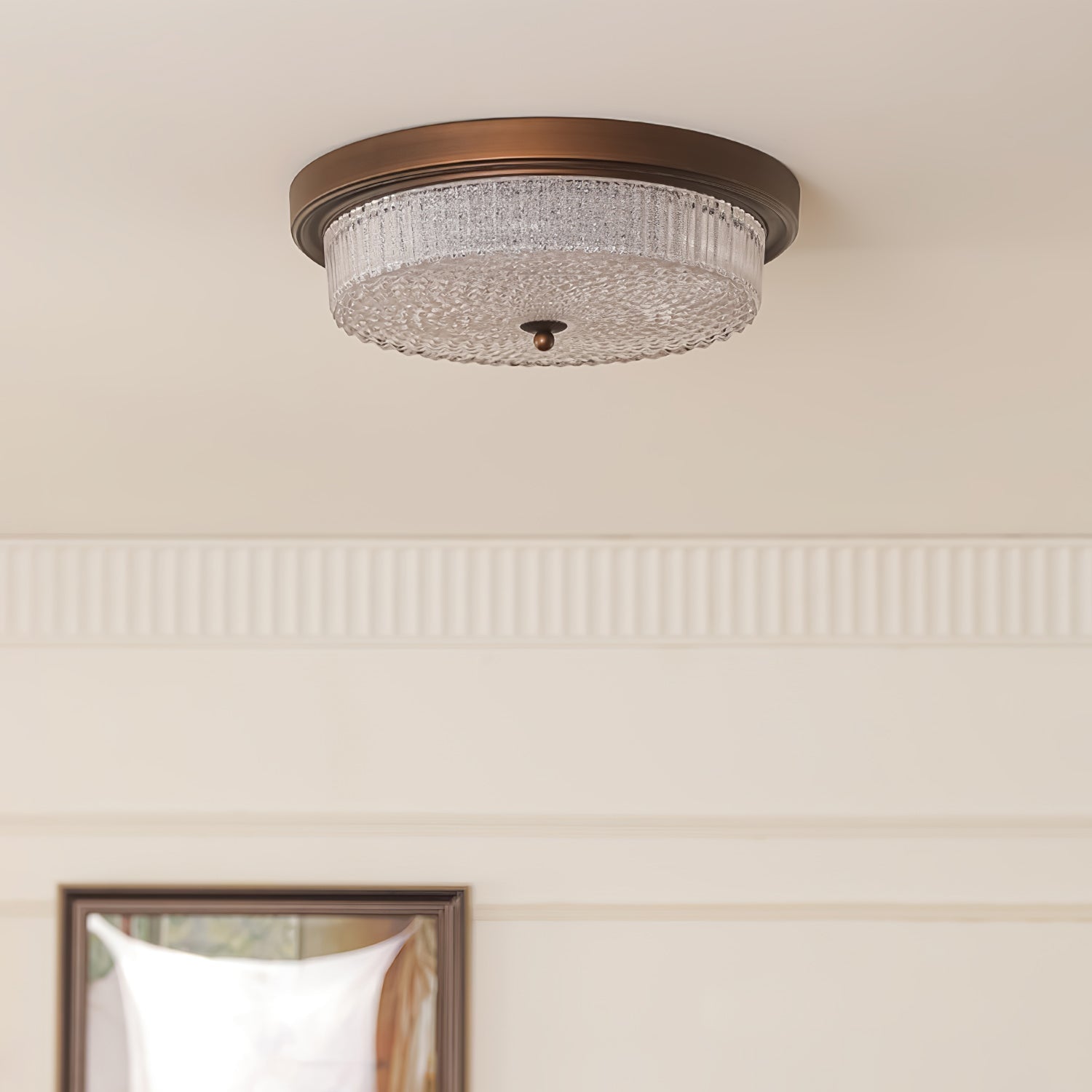 Ilsolen Nordic Art Classic Glass Ceiling Lamp