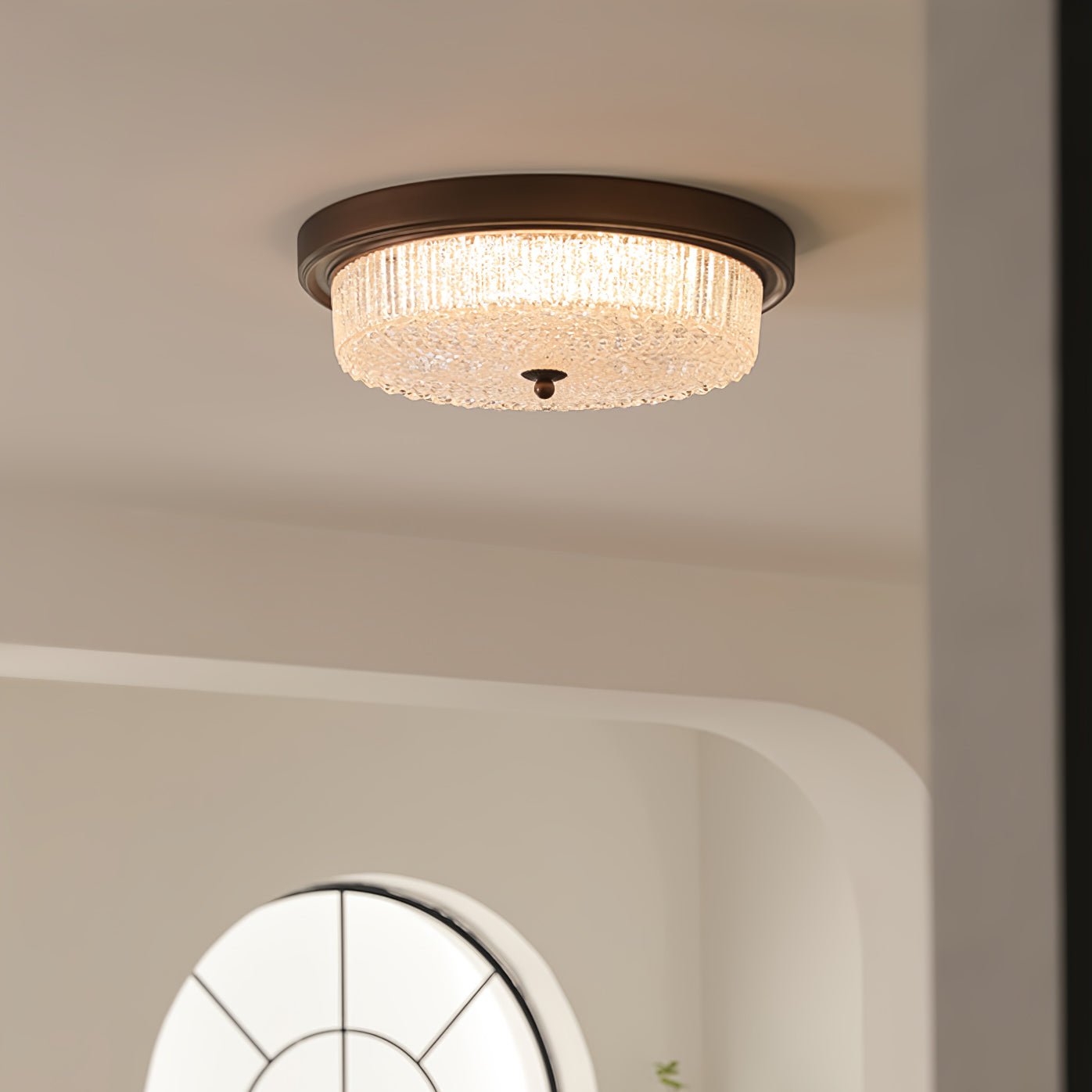 Ilsolen Nordic Art Classic Glass Ceiling Lamp