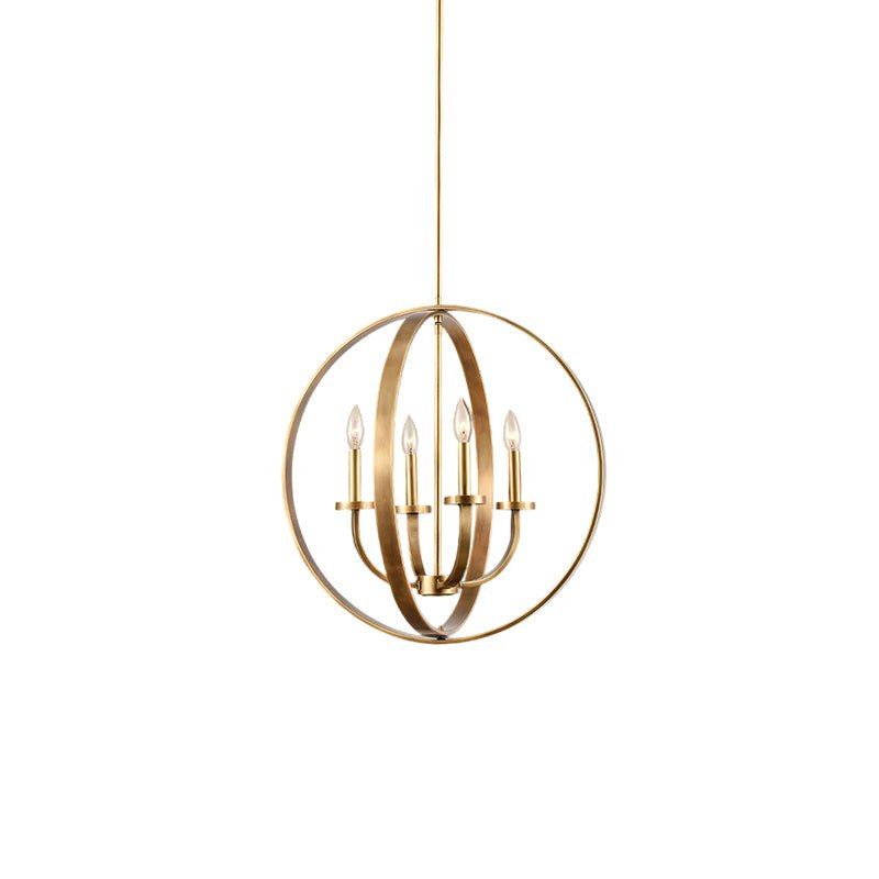Niroxa Chandelier Gold Lantern Frame
