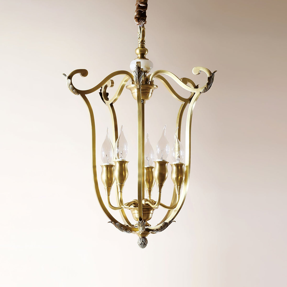 Niroxa Chandelier Gold Lantern Frame
