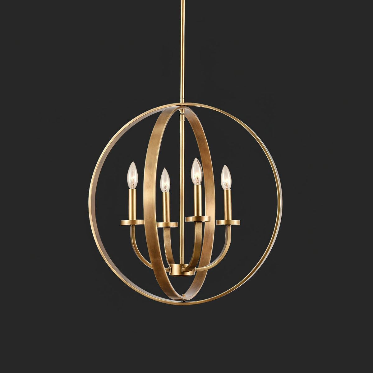 Niroxa Chandelier Gold Lantern Frame