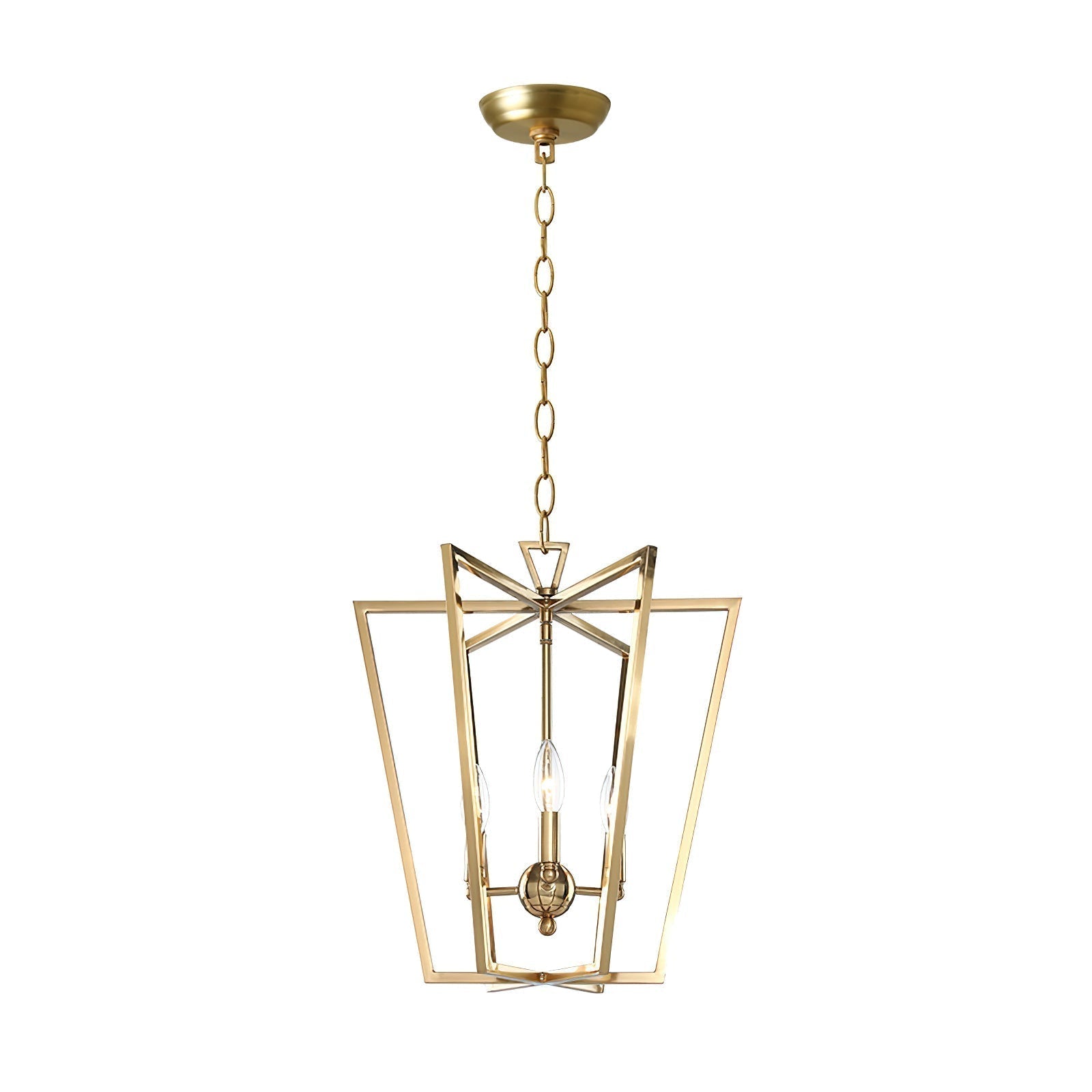 Niroxa Chandelier Gold Lantern Frame