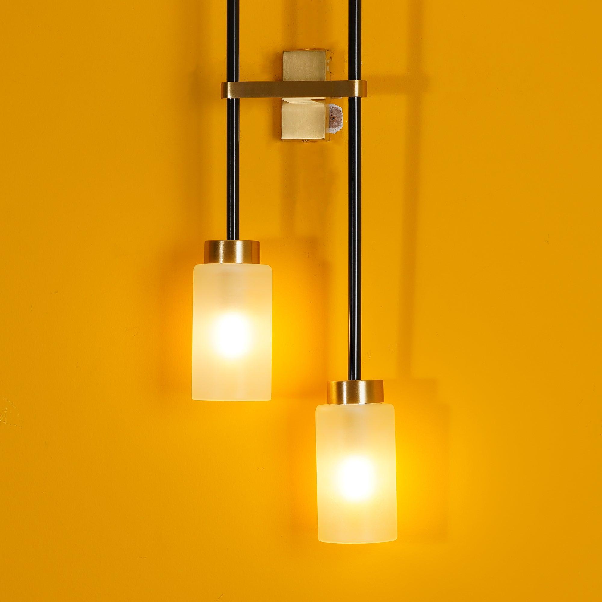 Lustra Wall Lamp Cylinder Glass Linear - Neutral Decor