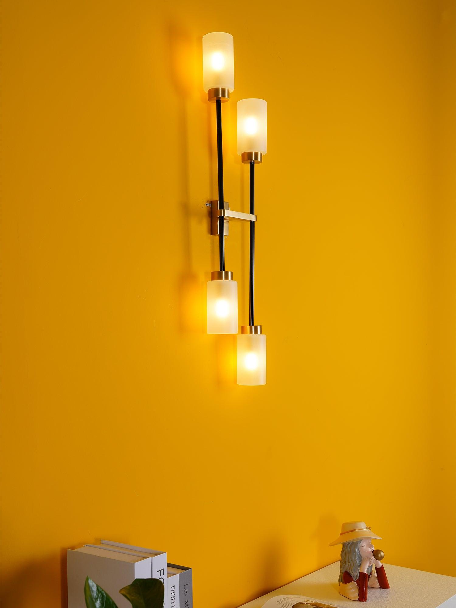 Lustra Wall Lamp Cylinder Glass Linear - Neutral Decor