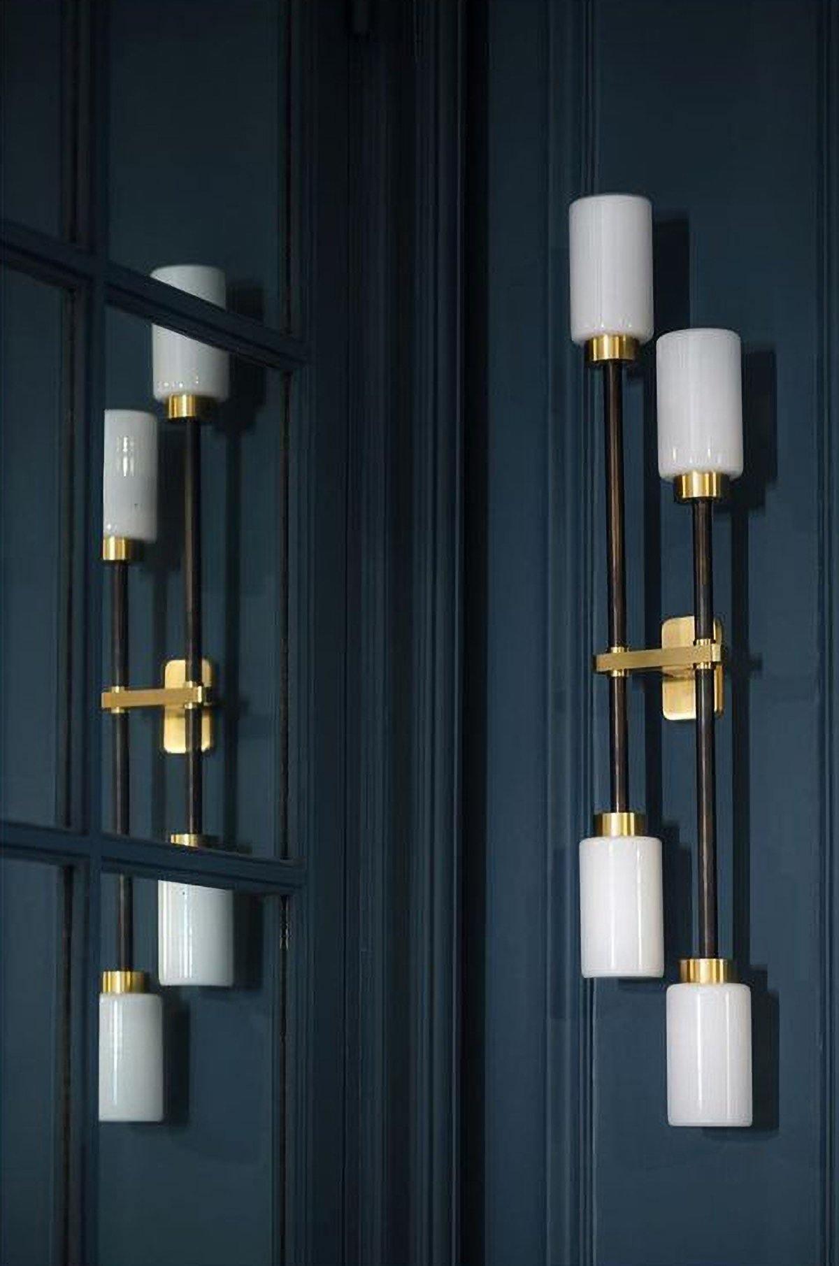 Lustra Wall Lamp Cylinder Glass Linear - Neutral Decor
