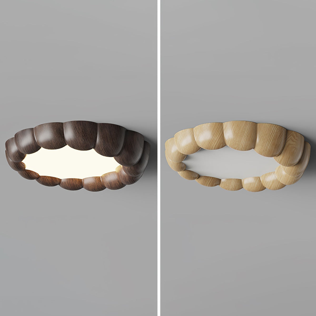 Eraeiel Traditional Elegance Ripple Ceiling Lamp