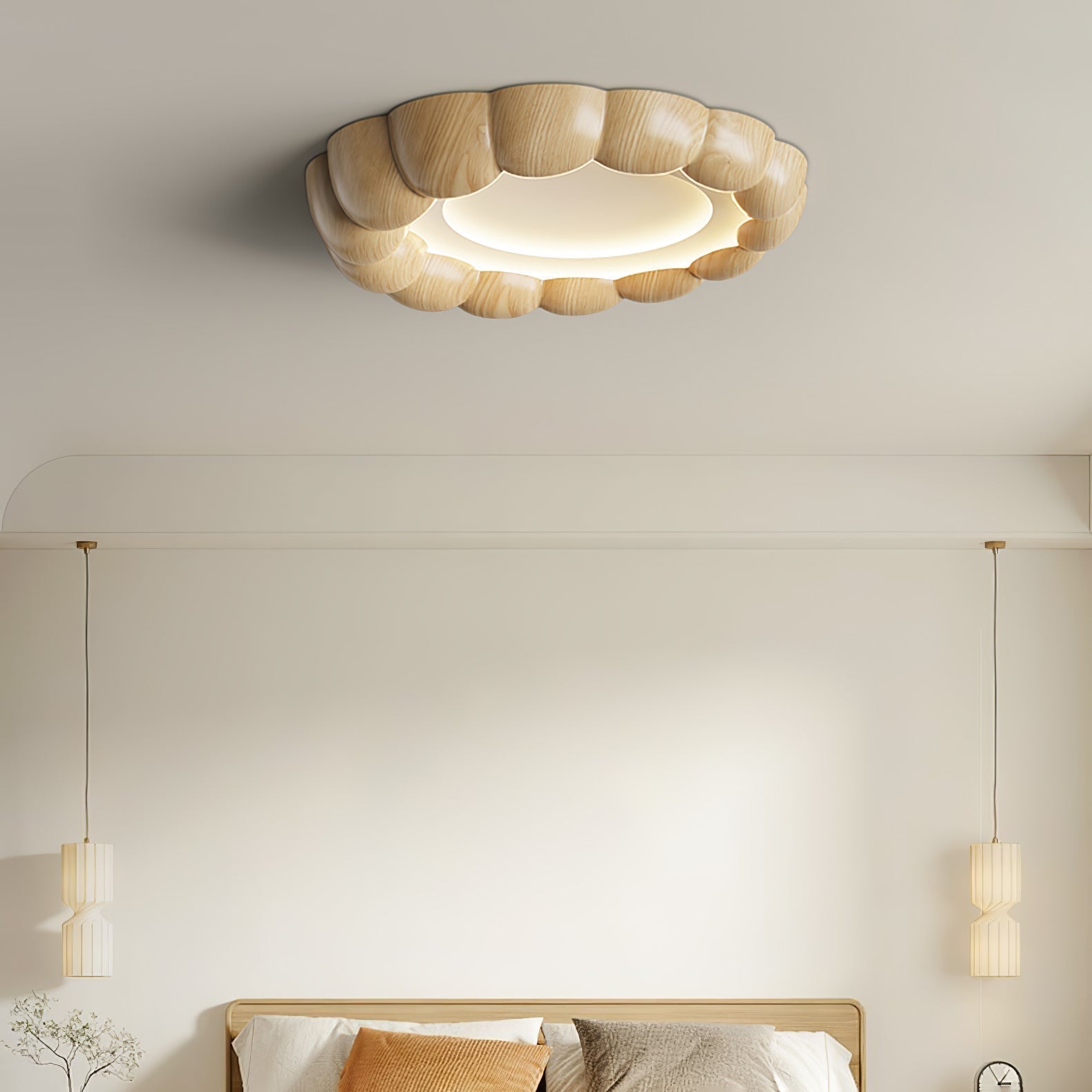Eraeiel Traditional Elegance Ripple Ceiling Lamp