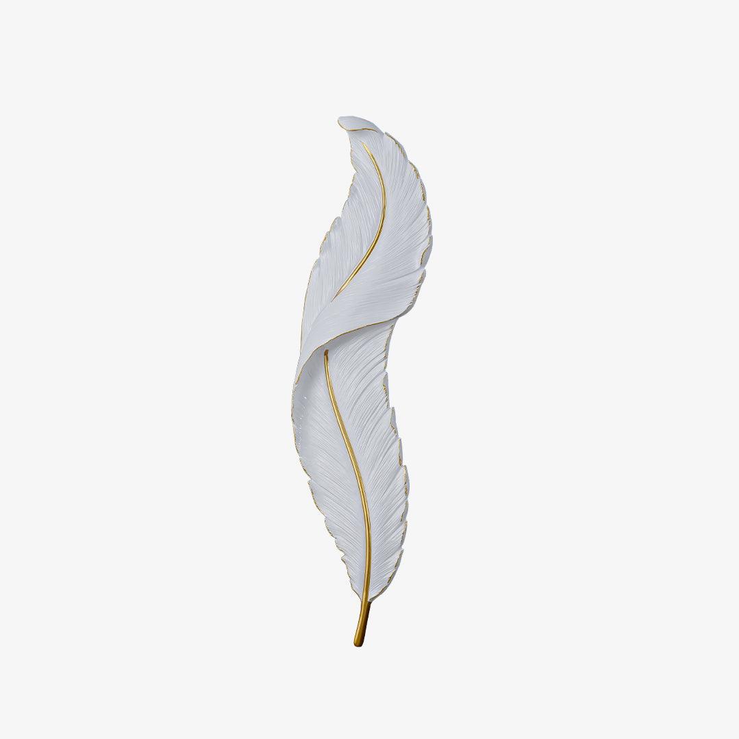 Arvess Individual Creativity Feather Resin Wall Lamp