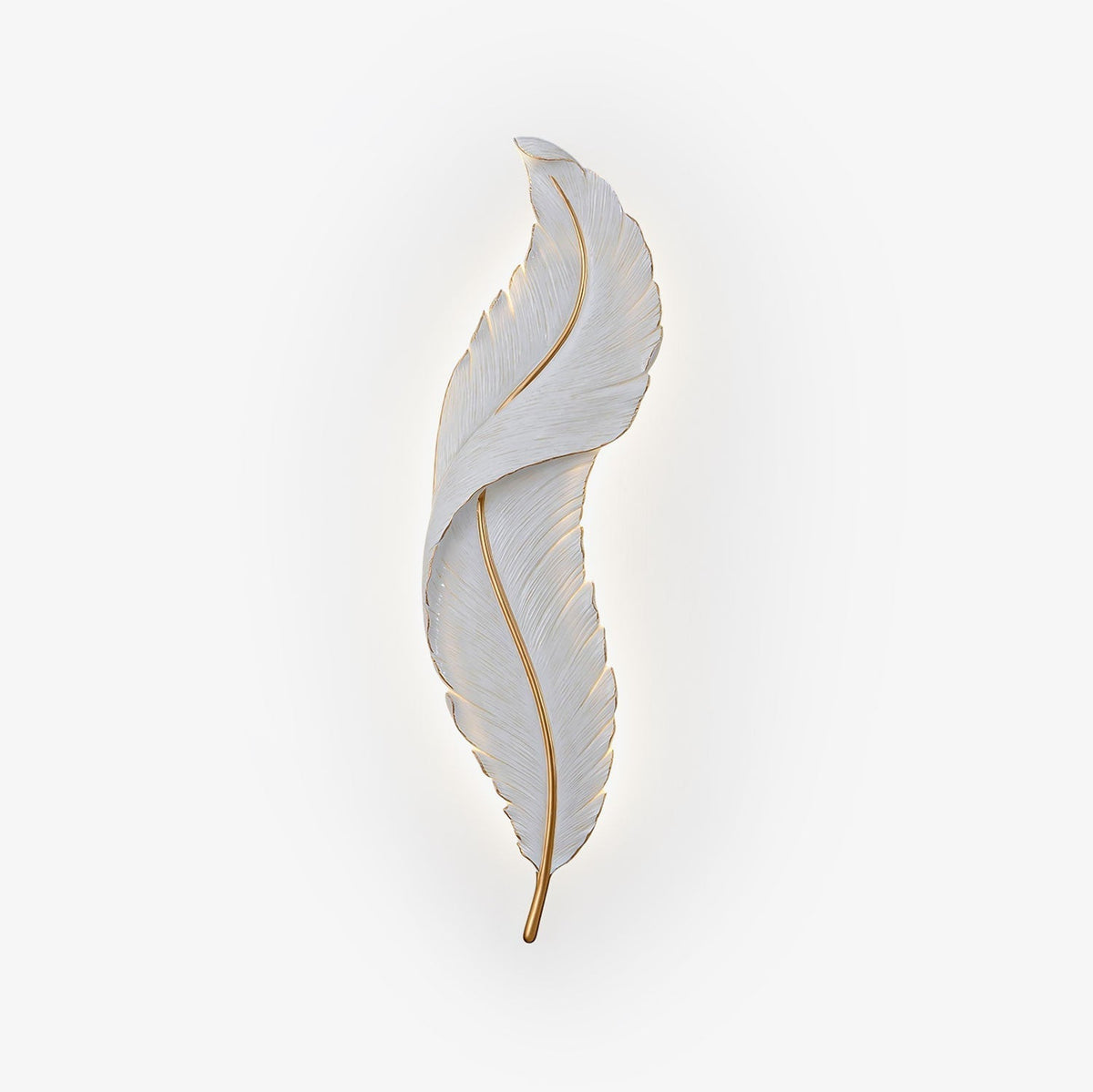 Arvess Individual Creativity Feather Resin Wall Lamp