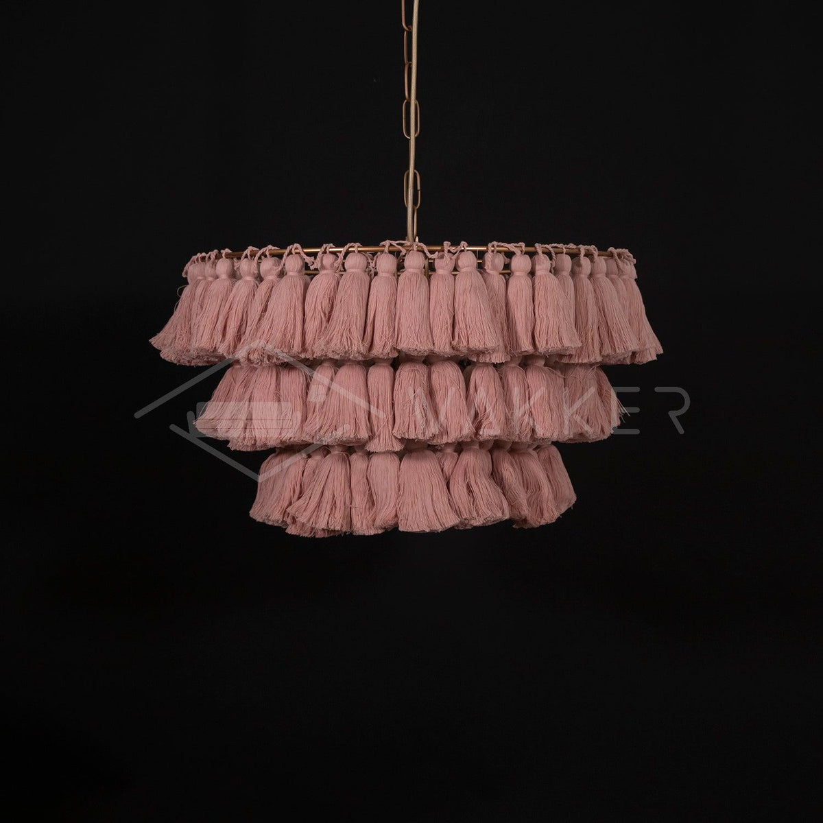 Arixo Chandelier Pink Bohemian Chic