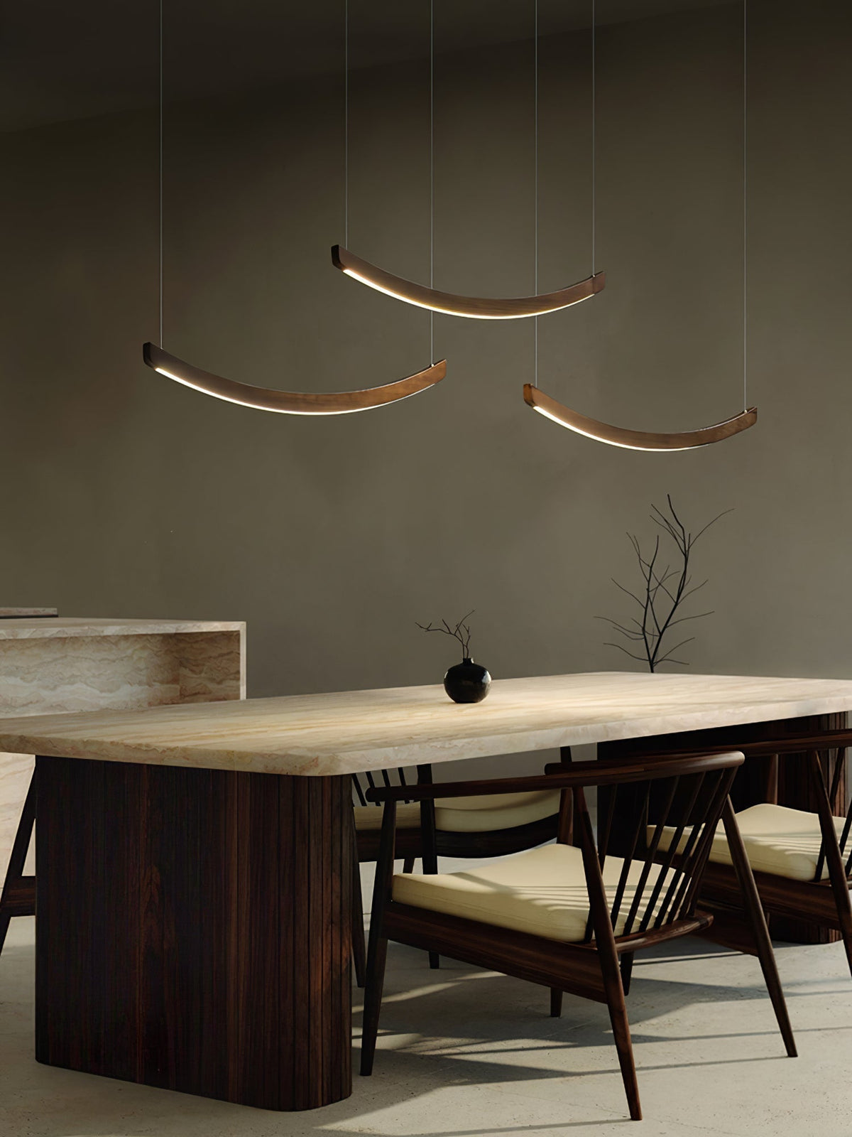 Sororelle Crescent Pendant Lamp