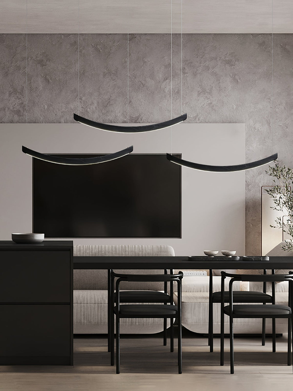 Sororelle Crescent Pendant Lamp