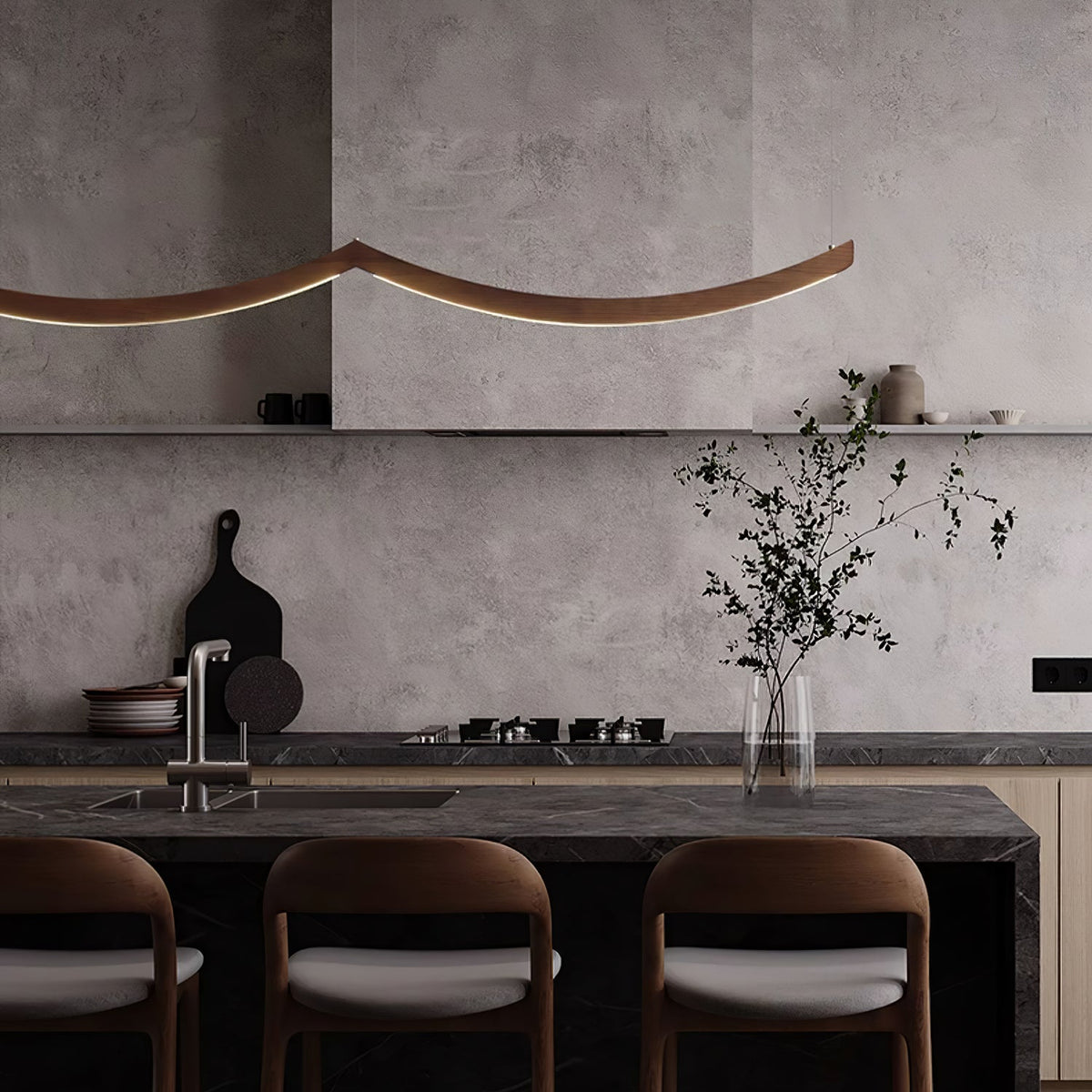 Sororelle Crescent Pendant Lamp