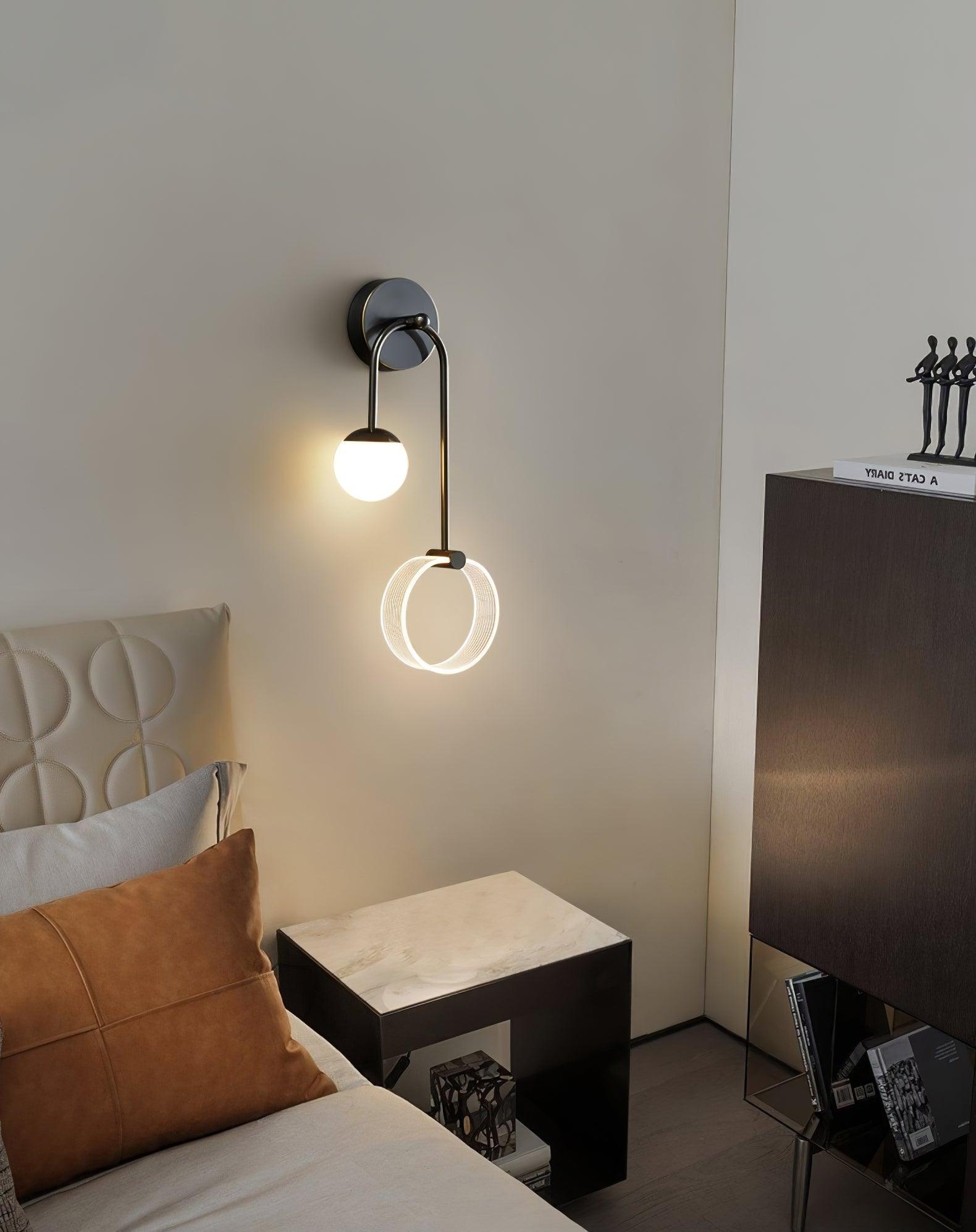 Warren Modern Minimalist LED Brass Wall Light