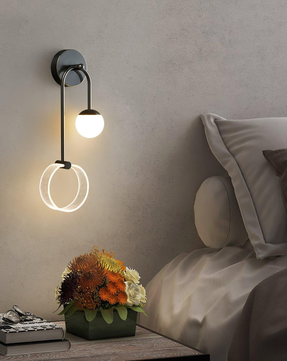 Warren Modern Minimalist LED Brass Wall Light
