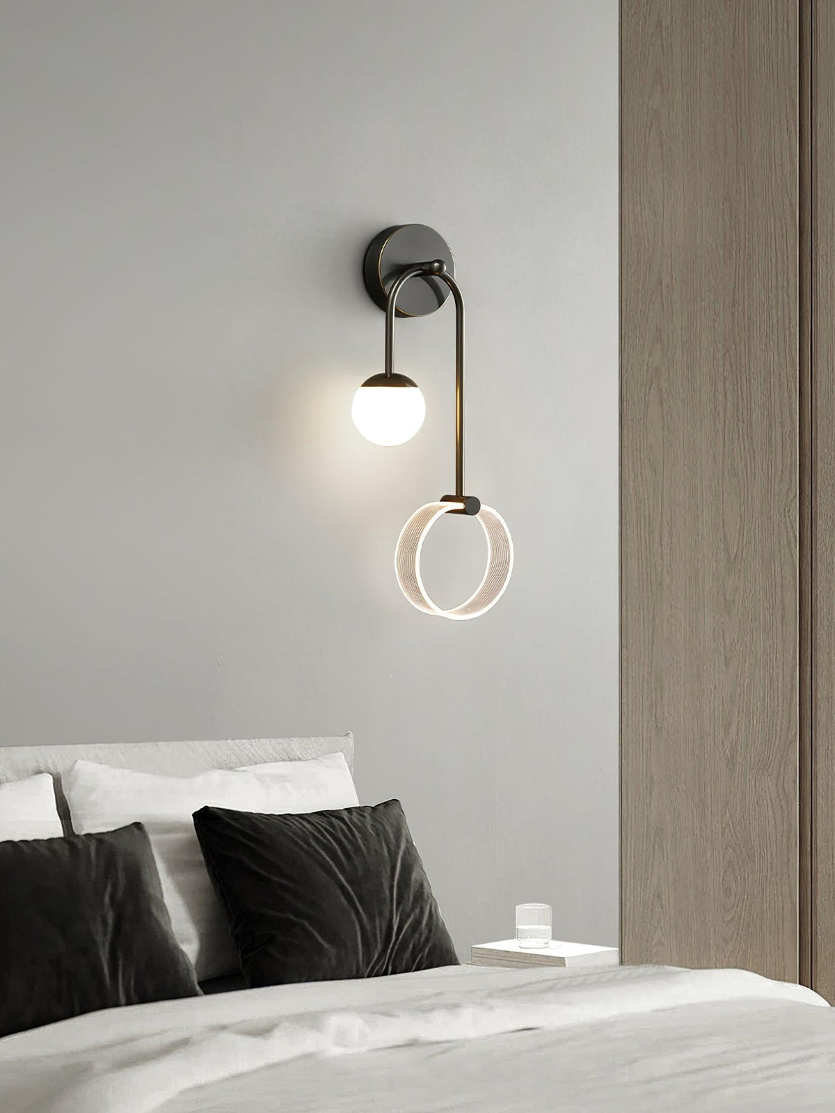 Warren Modern Minimalist LED Brass Wall Light