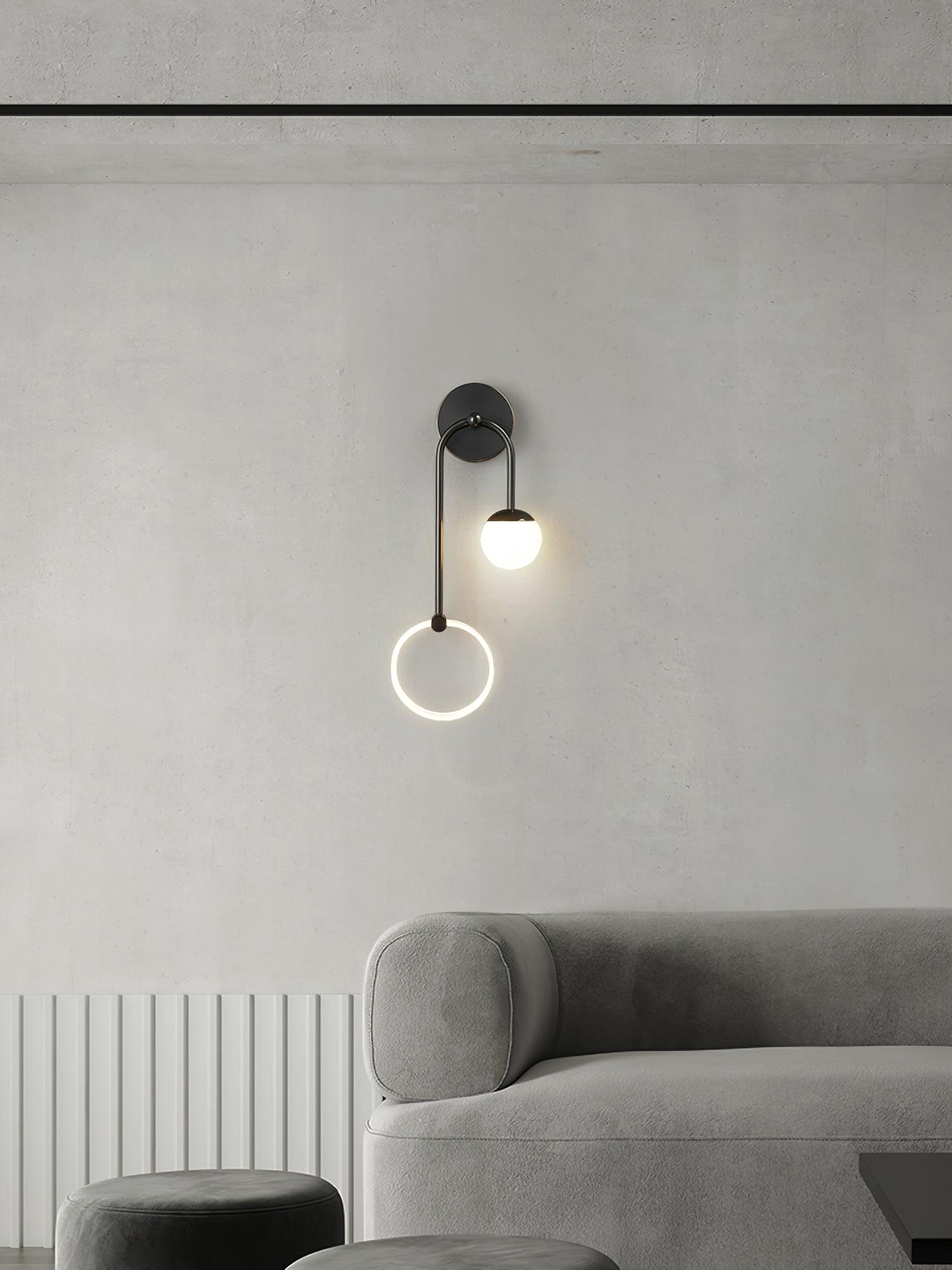 Warren Modern Minimalist LED Brass Wall Light