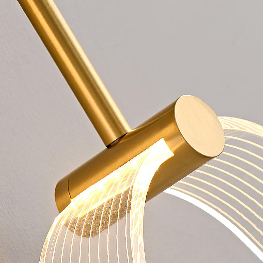 Warren Modern Minimalist LED Brass Wall Light