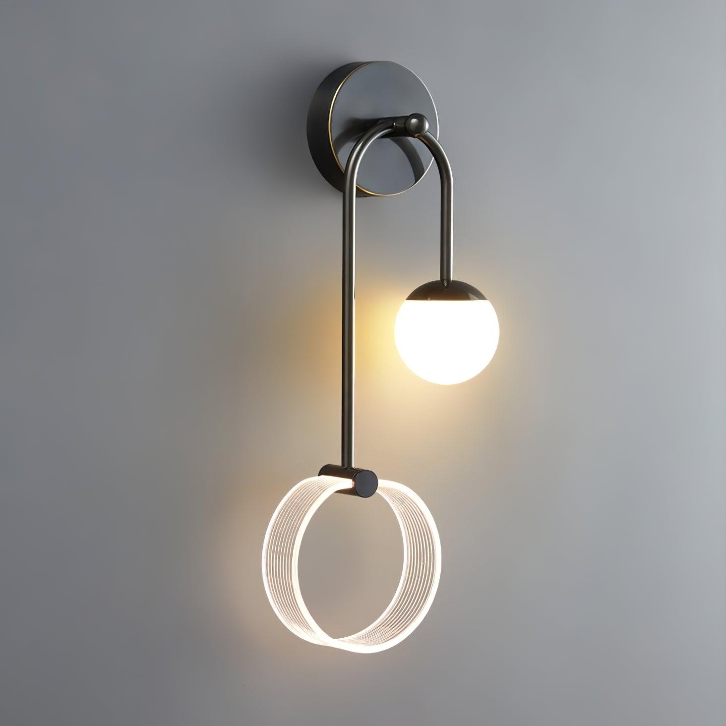 Warren Modern Minimalist LED Brass Wall Light
