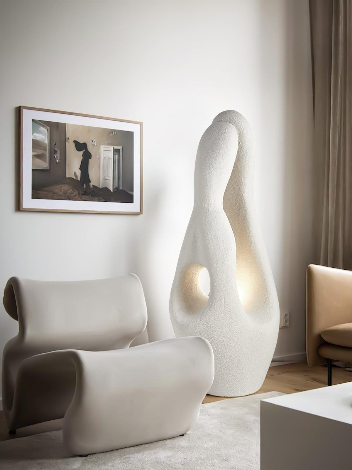Luo Minimalist Polystyrene Floor Lamp
