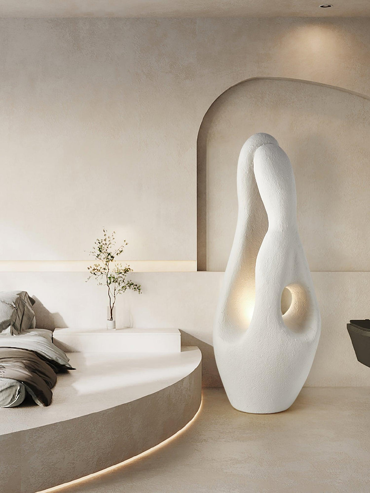 Luo Minimalist Polystyrene Floor Lamp
