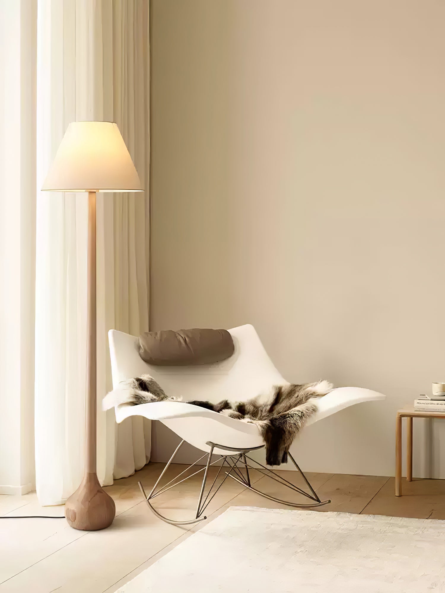 Elviseria Organic Wooden Floor Lamp