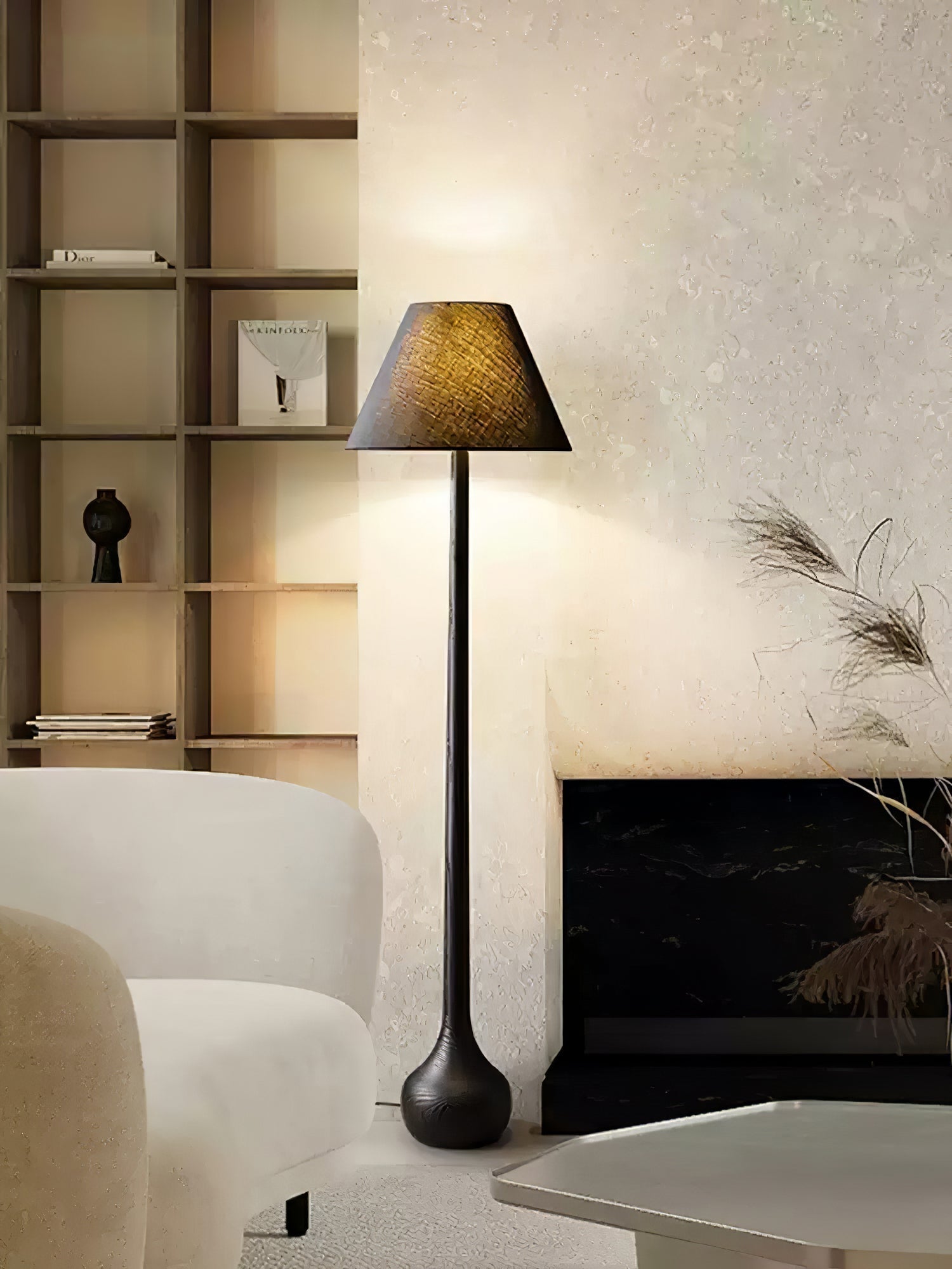 Elviseria Organic Wooden Floor Lamp