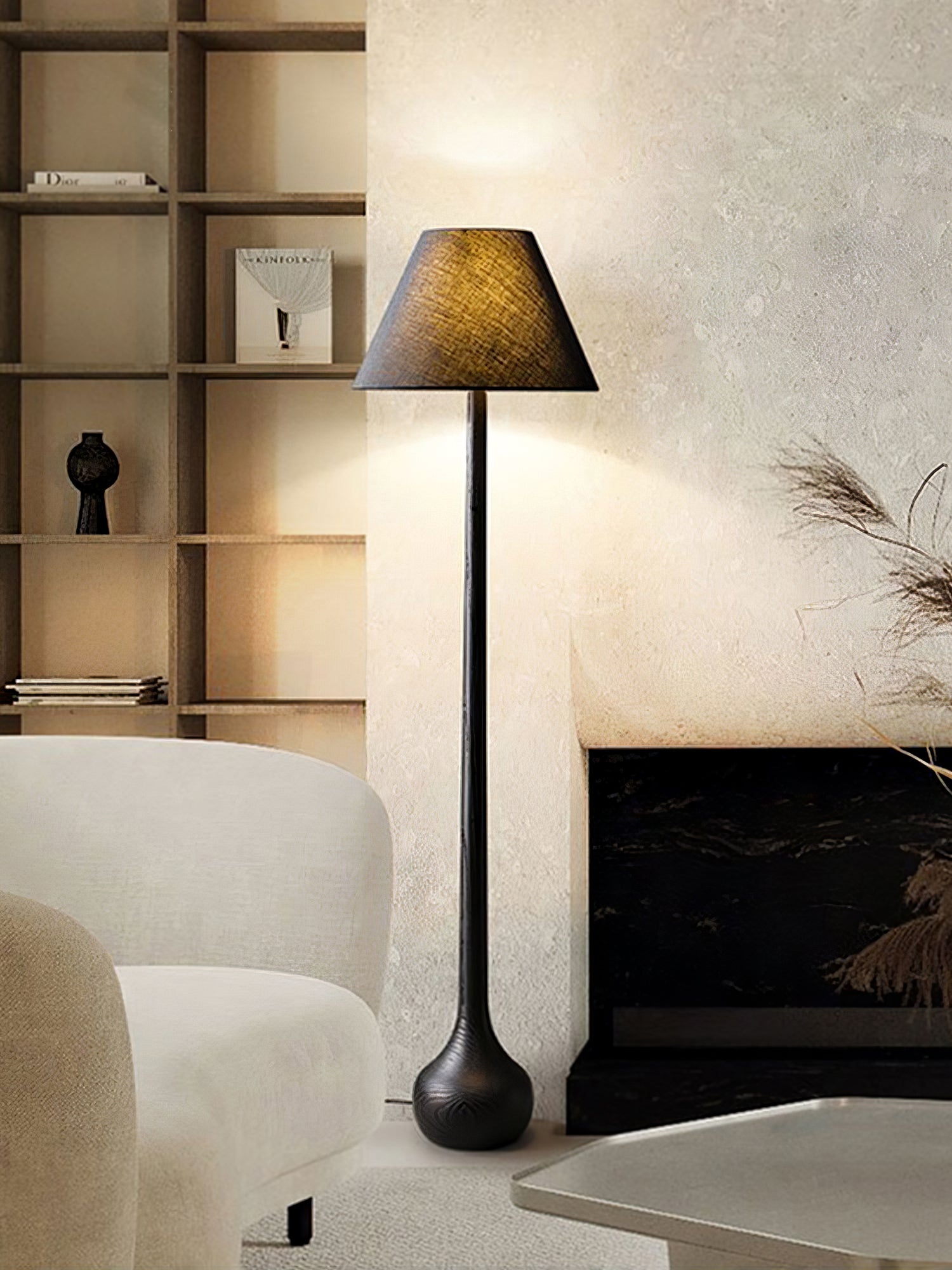 Elviseria Organic Wooden Floor Lamp