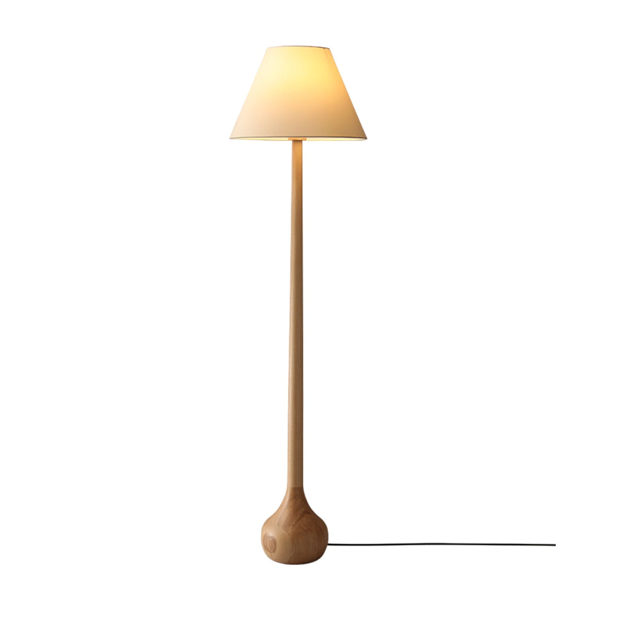 Elviseria Organic Wooden Floor Lamp