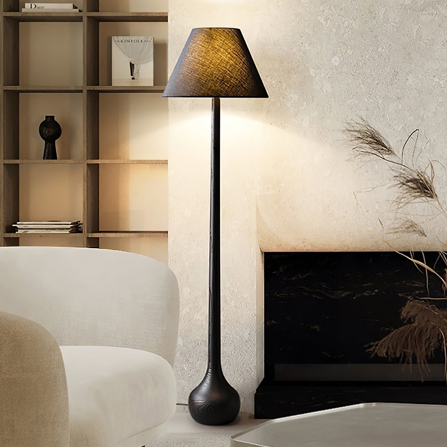 Elviseria Organic Wooden Floor Lamp