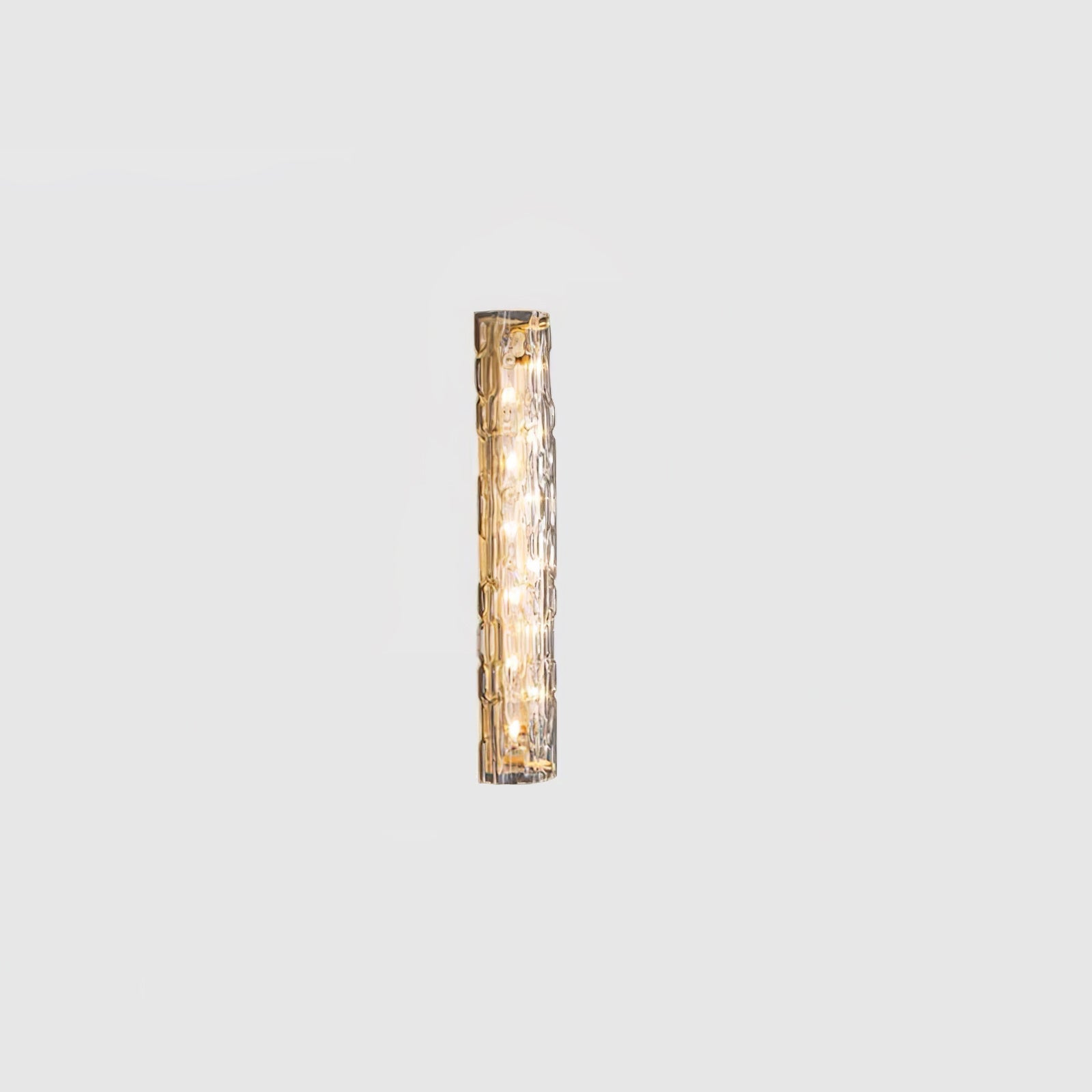 Lumix Brass Glass Glam Wall Lamp - Neutral Decor